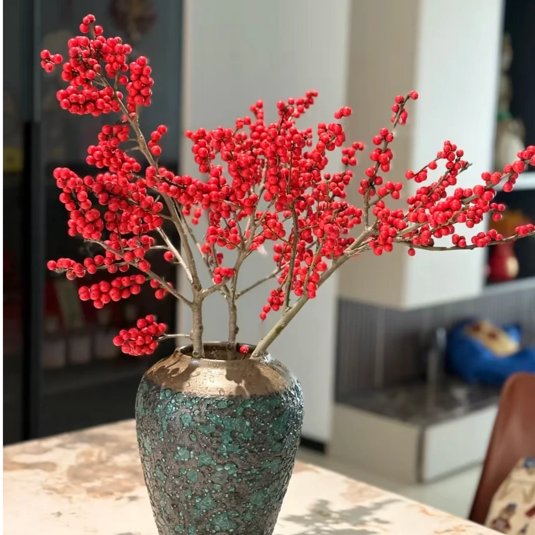 【中国红】北美冬青鲜切鲜花喜庆红果可观赏花期长云南鲜花顺丰