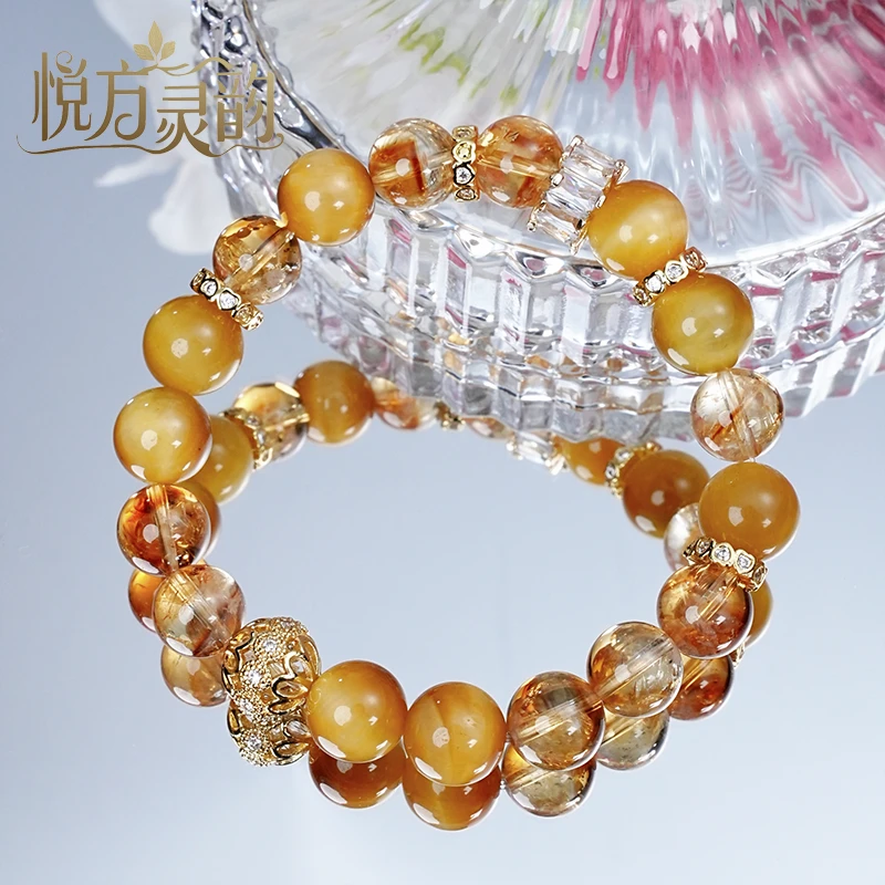 【满心小富婆】金虎眼+黄塔晶水晶