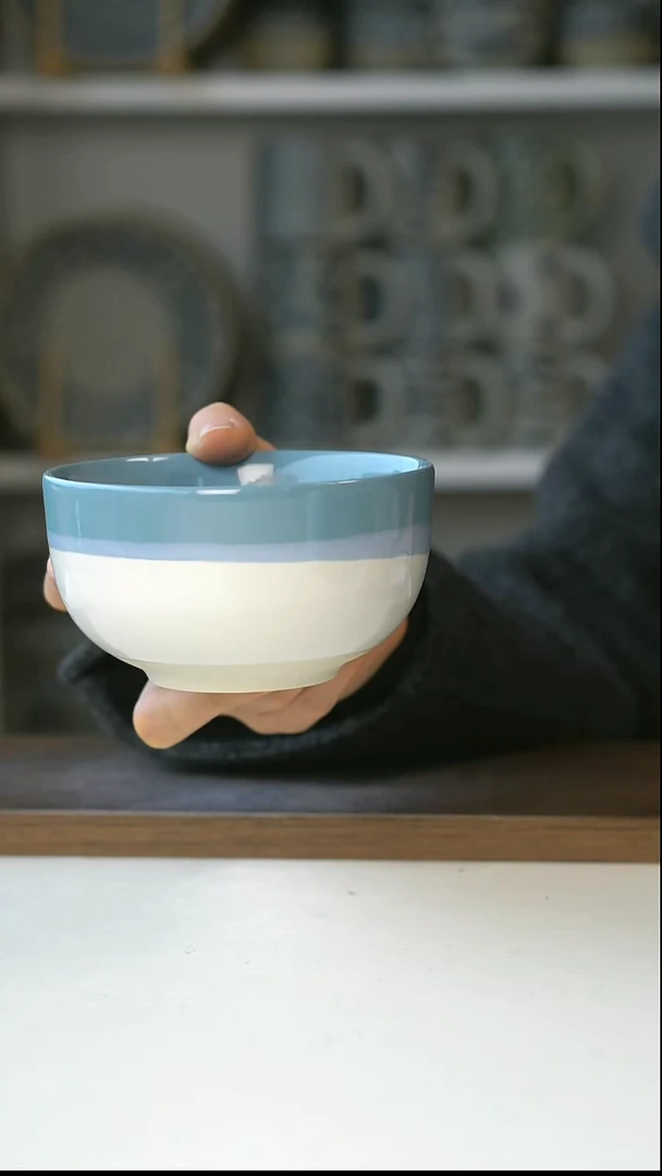 陶荷兰HEMA玻璃海岸米饭碗11cm@4-2@微瑕