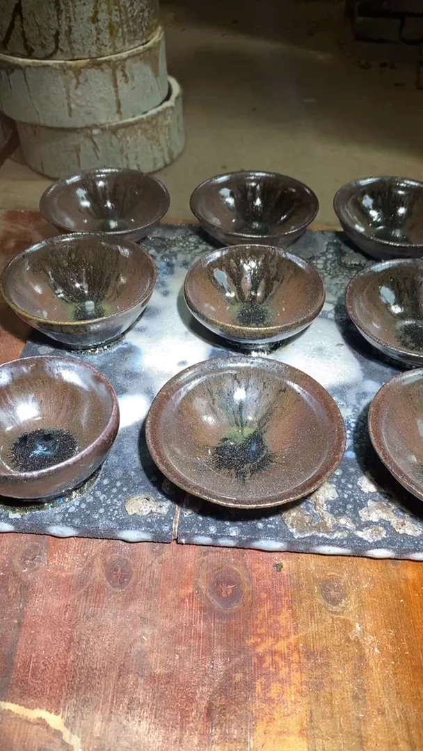 茶盏录存建盏茶器手工柴烧主人杯