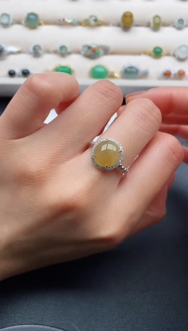 银S925镶嵌戒指翡翠555555555+1