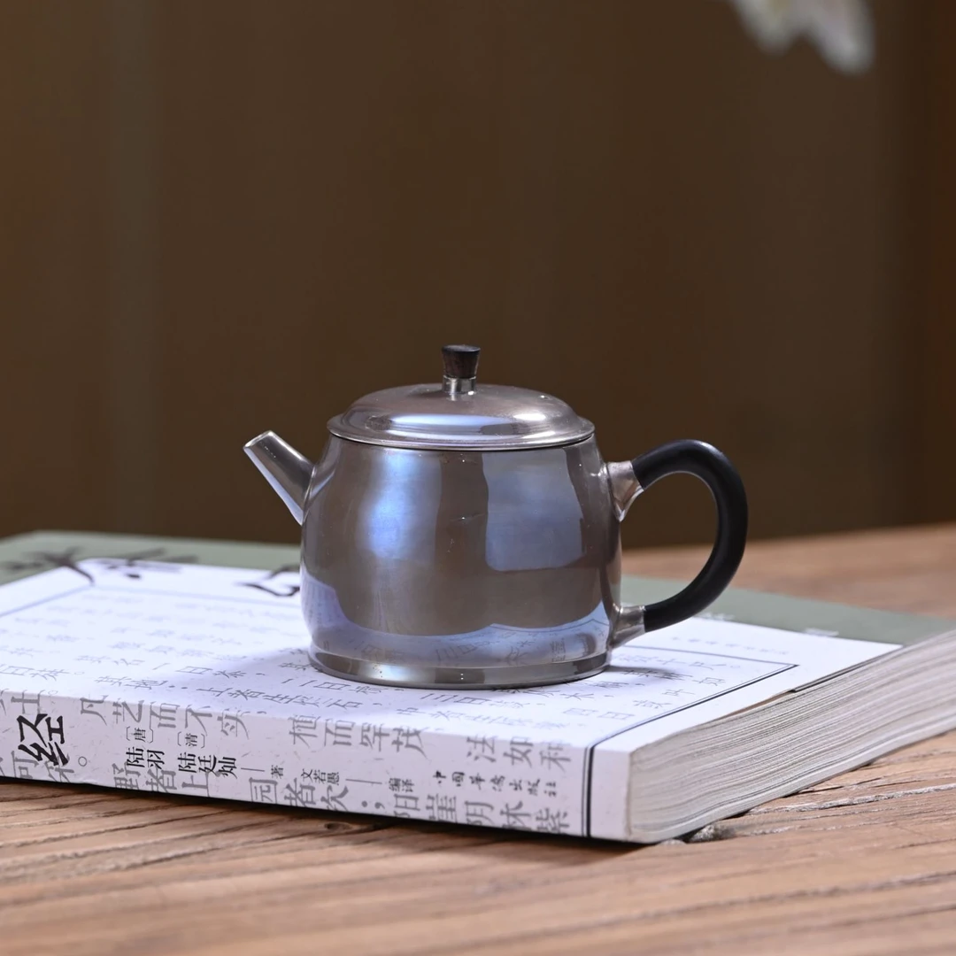 细工坊  汉铎·紫皮急须  足银999  容量 90ml