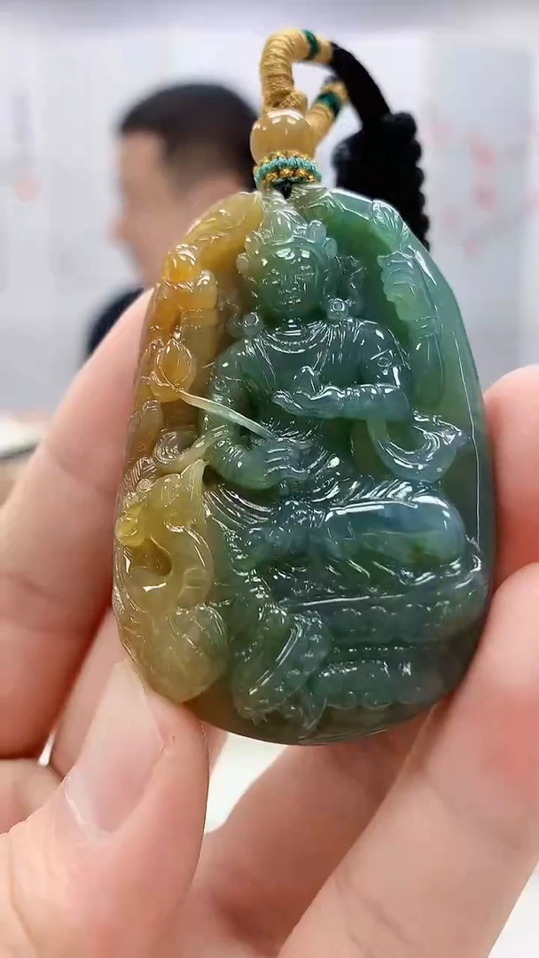 定制翡翠未镶嵌4898bb-毛货挂件76