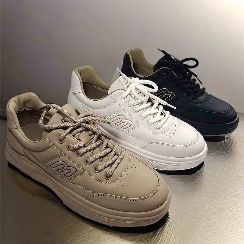 男士板鞋潮鞋舒适单鞋休闲板鞋时尚休闲百搭皮鞋陇上红牛20071