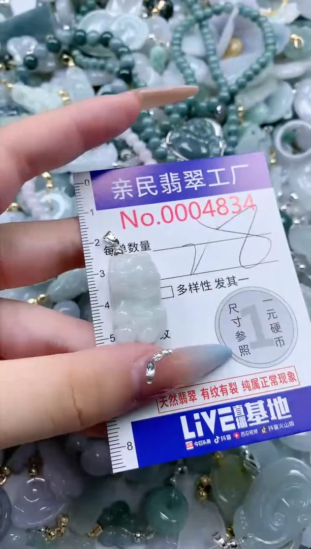 翡翠未镶嵌吊坠(不含链)4834
