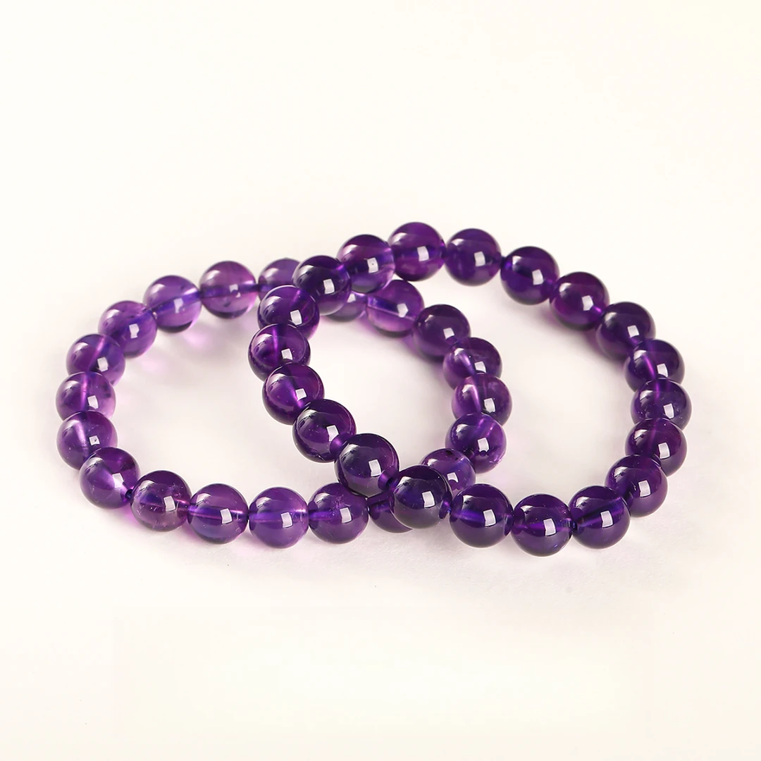 【破价福利】天然乌拉圭紫水晶手链多样性发一