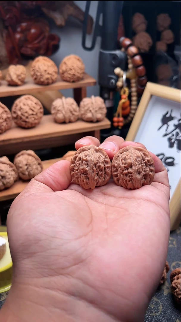 吊坠文玩核桃四座楼34