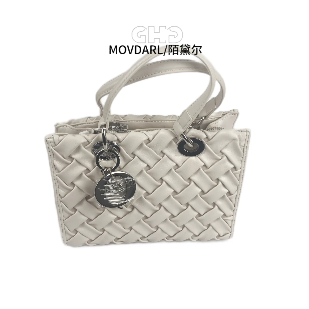 百搭编织软面女包手提包休闲大容量质感潮托特包斜挎包单肩时尚