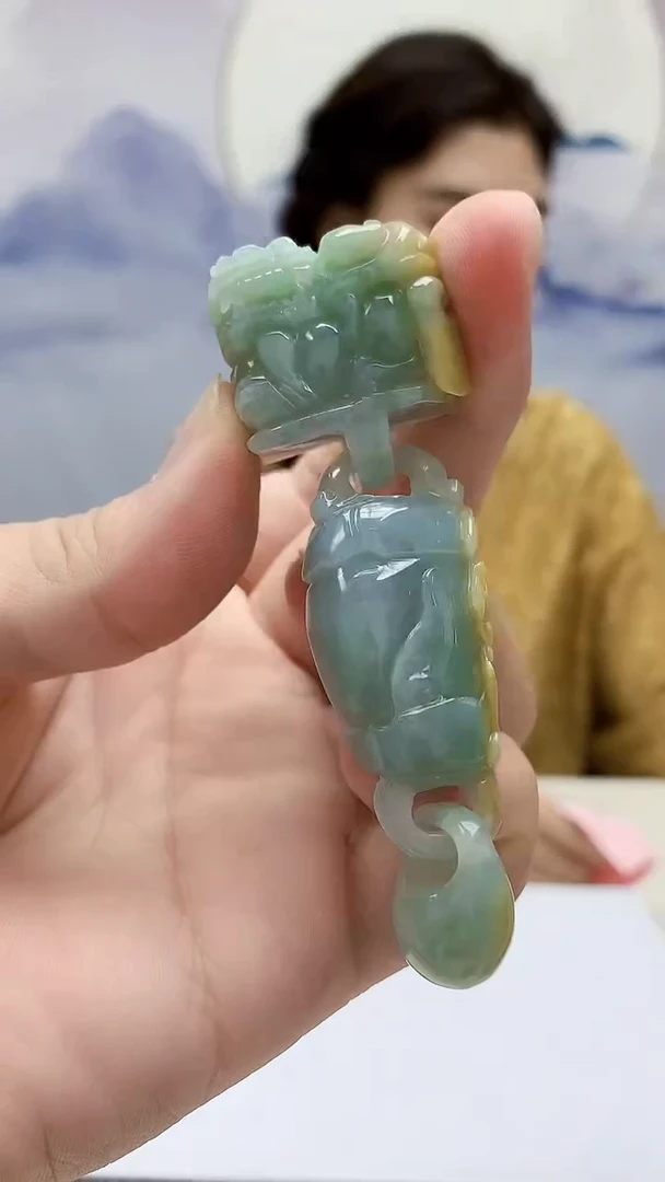 定制翡翠未镶嵌4829bb-毛货挂件54