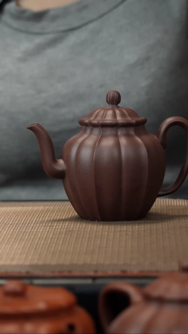 茶壶紫砂天青泥银台醉刻170cc