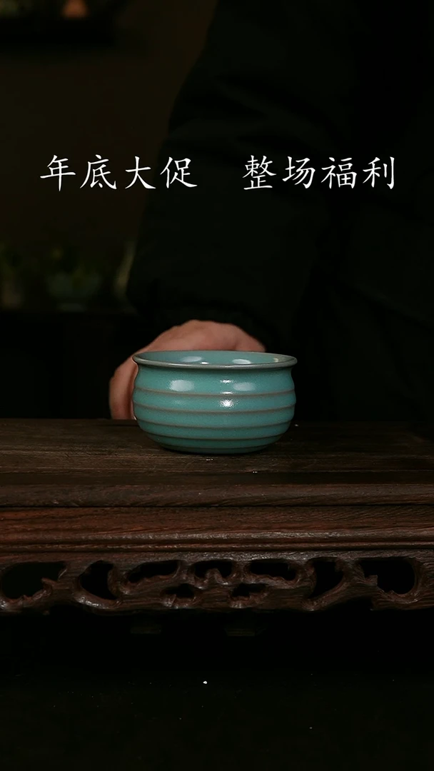 【闪购商品】其他仿古手工天青炫纹杯