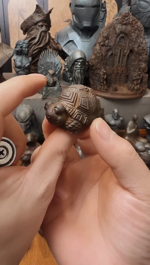 铁实心铁艺----金钱龟