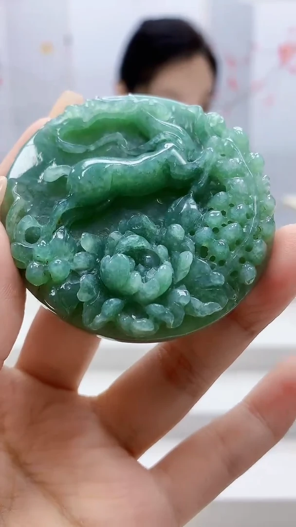 定制翡翠未镶嵌5160xx-毛货挂件13