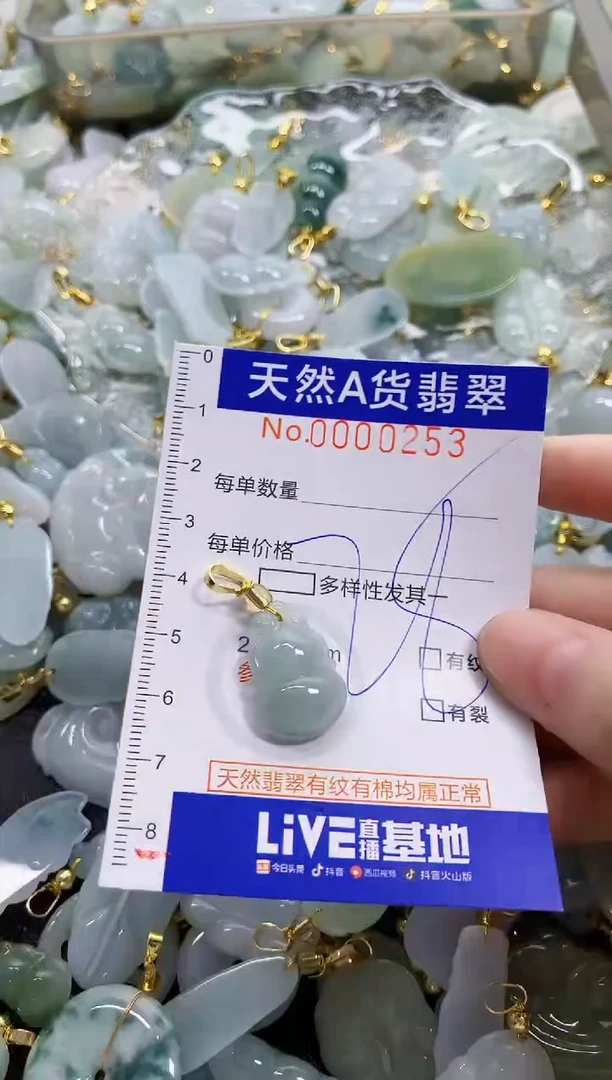 颈饰未镶嵌翡翠天然A货翡翠
