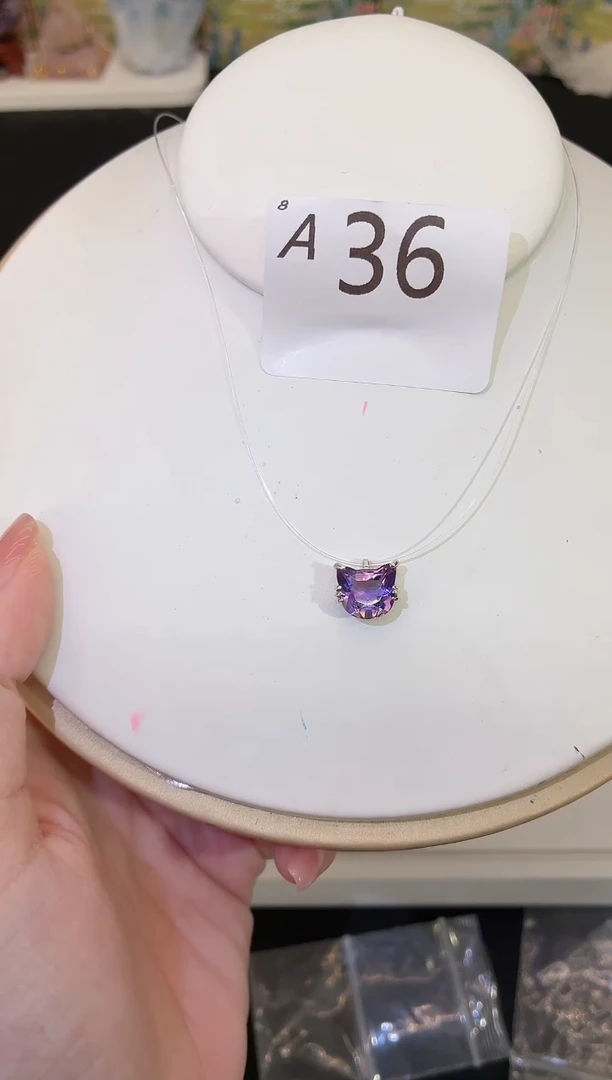 银S925镶嵌珠宝半成品水晶多样性发一A36