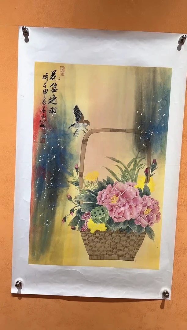 国画刘金玉教授亲笔手绘