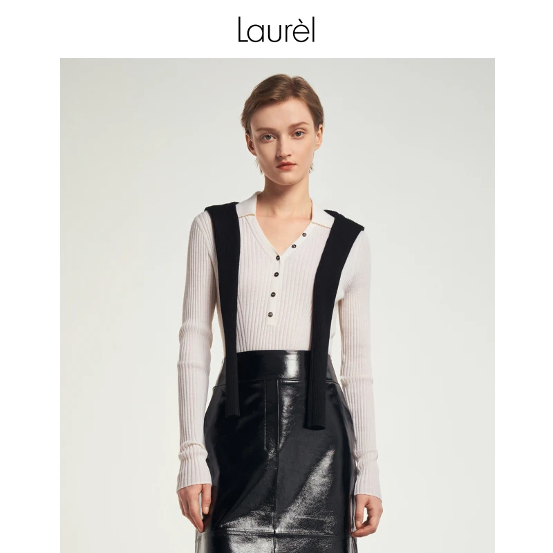 Laurel V领针织衫女LWL343M14000