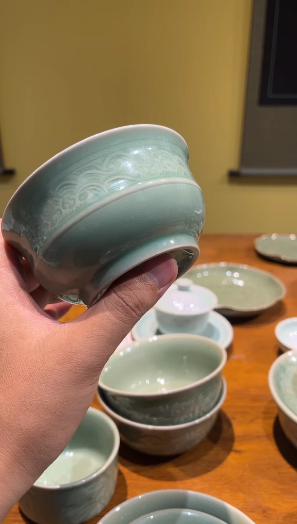 瓷瑕疵4.5海浪碗1只