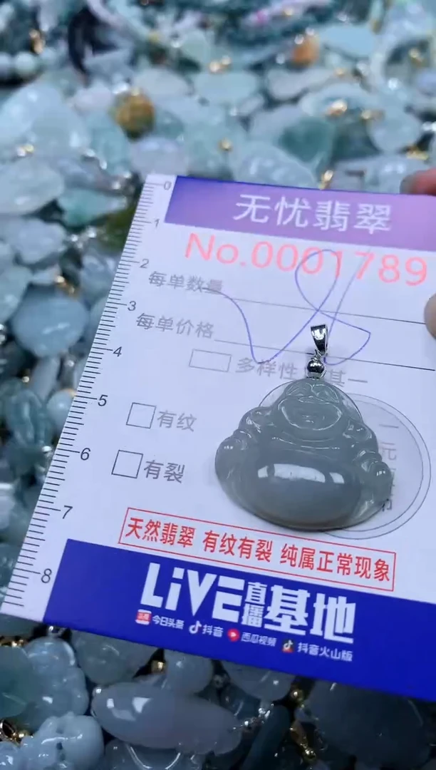 翡翠未镶嵌吊坠(不含链)1789