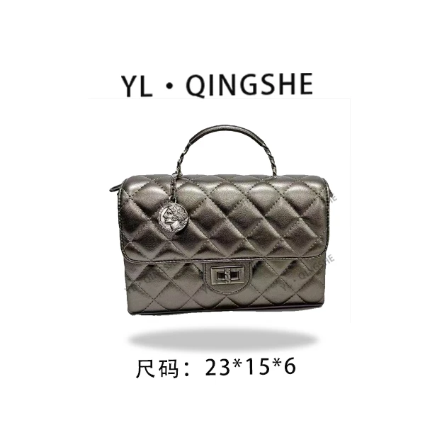 【依琳定制】女士潮流时尚经典气质手拎单肩包SD-5189-古银