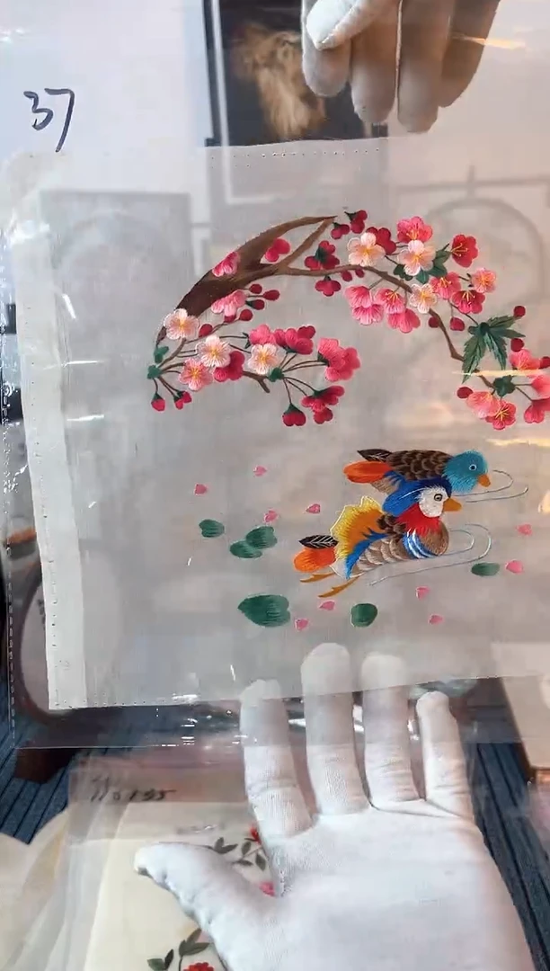 纯手工苏绣双面绣绣布37