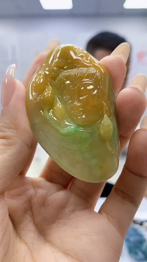 未镶嵌定制翡翠4898ty-毛货挂件297