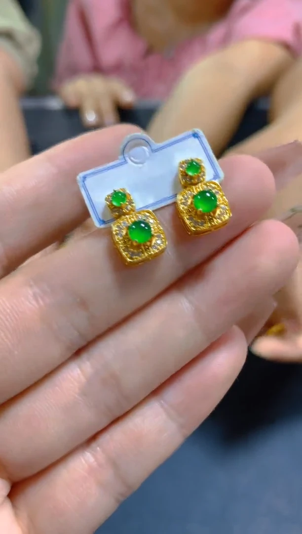 翡翠未镶嵌耳饰0129766831多样性发一