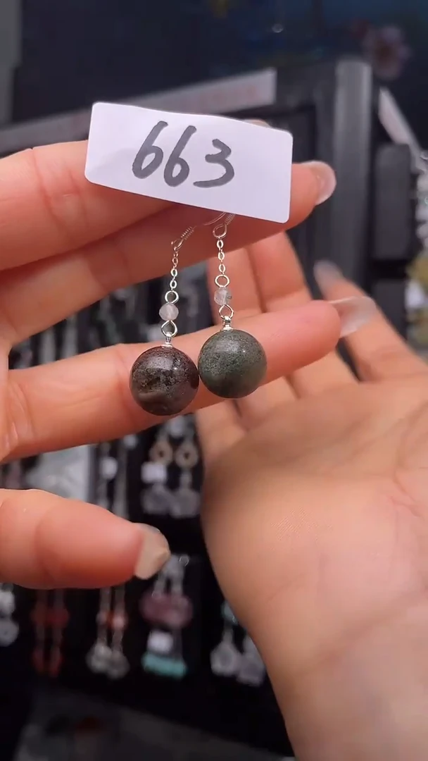 银S925镶嵌耳饰紫晶喜欢拍