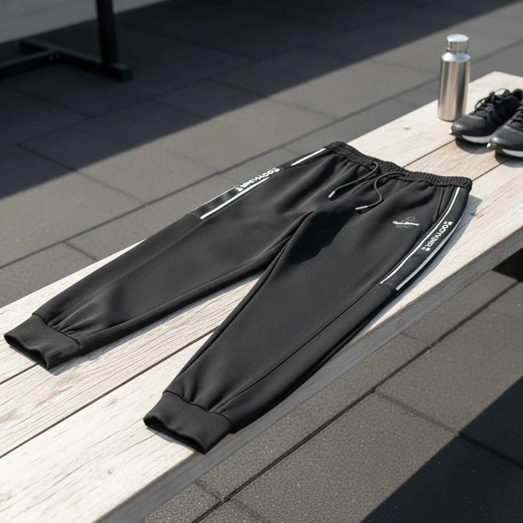 9006轻奢裤子男时尚百搭潮流男裤直筒弹力冬款休闲裤