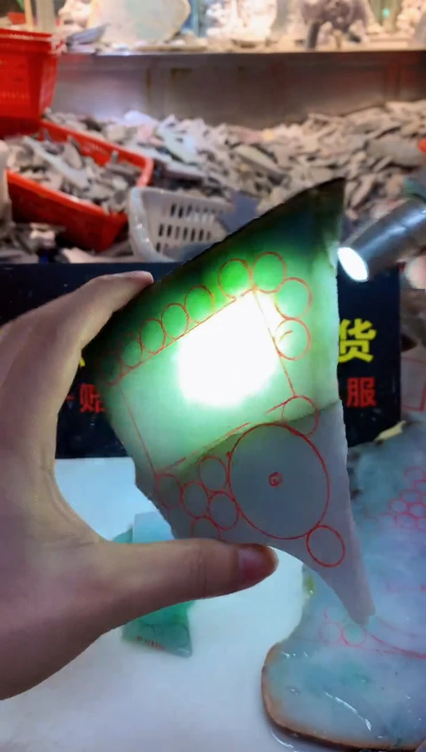 裸石翡翠0朗0翡翠珠宝778