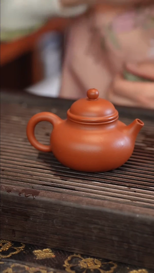 茶壶紫砂容天 宽口