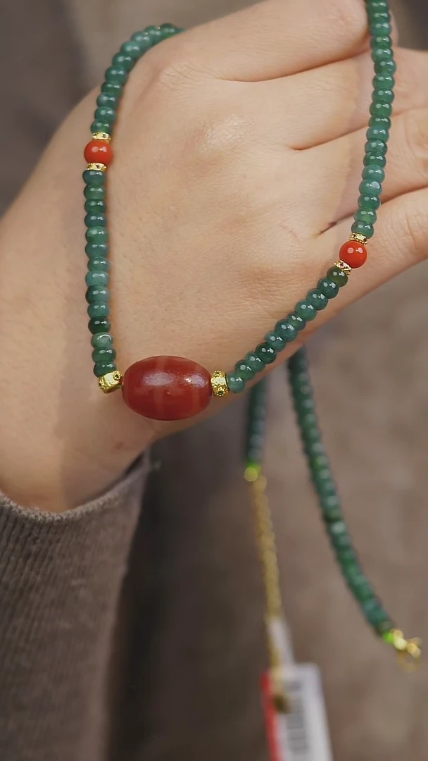 【闪购商品】玛瑙/玉髓项链未镶嵌多样性发其一（无界）