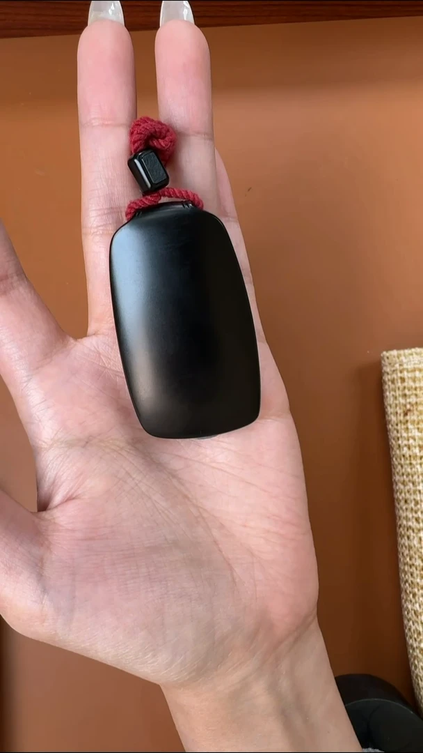 颈饰未镶嵌和田玉黑黑的黑青平安牌