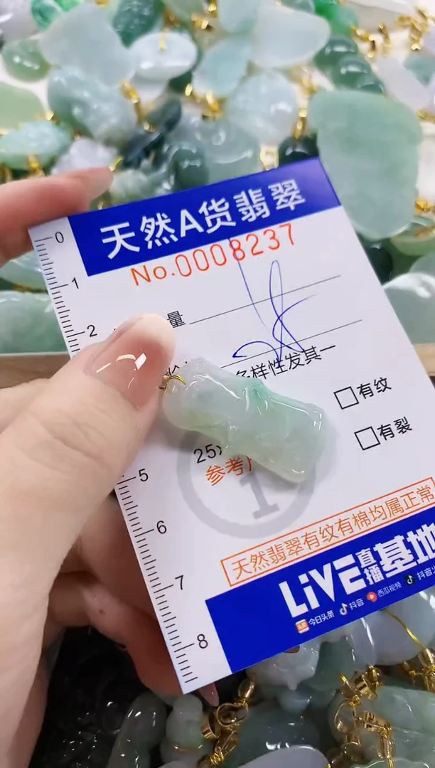 颈饰未镶嵌翡翠天然A货翡翠