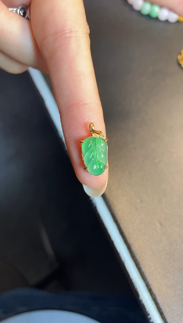 吊坠(不含链)银S925镶嵌翡翠1