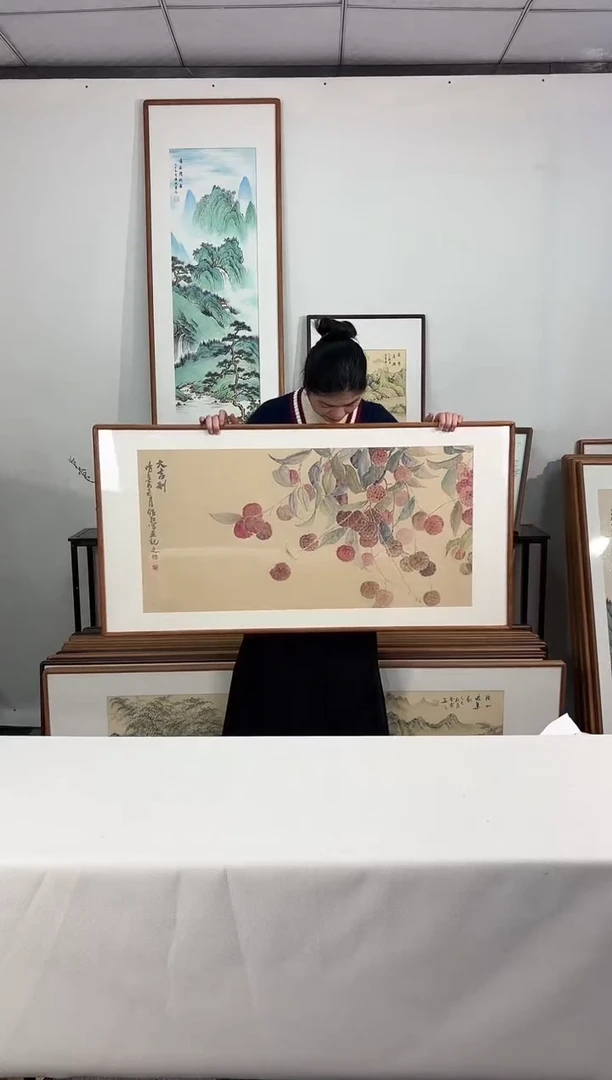 国画手绘*大吉利*62*122cm