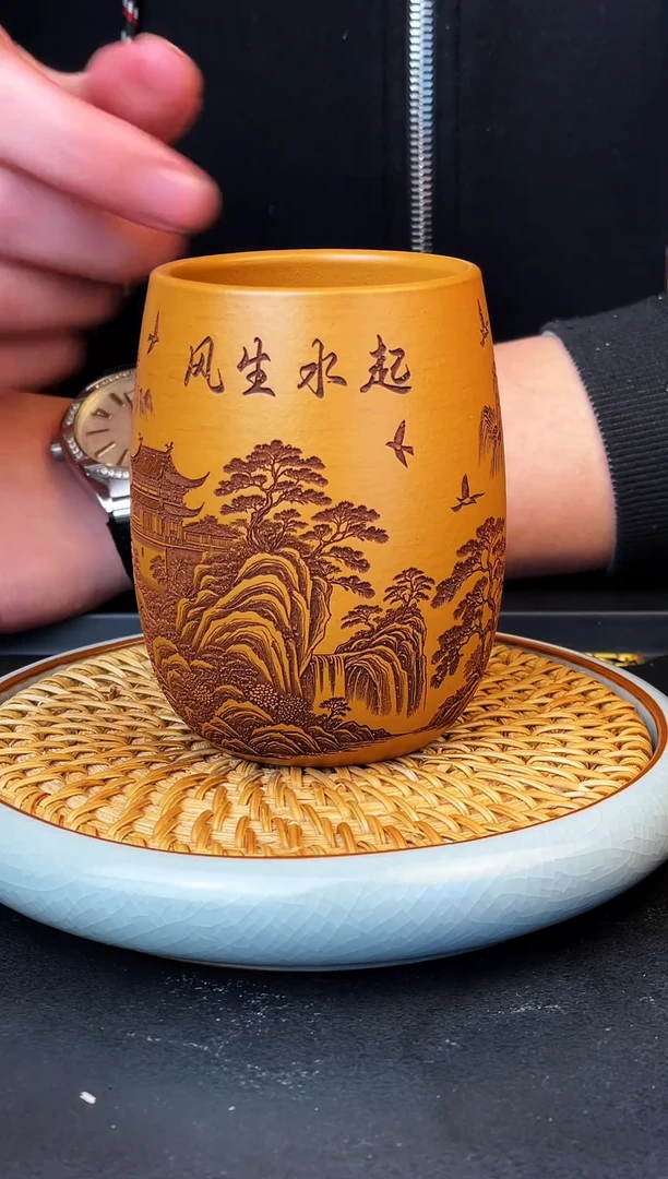 风生水起  黄金朱泥  主人杯