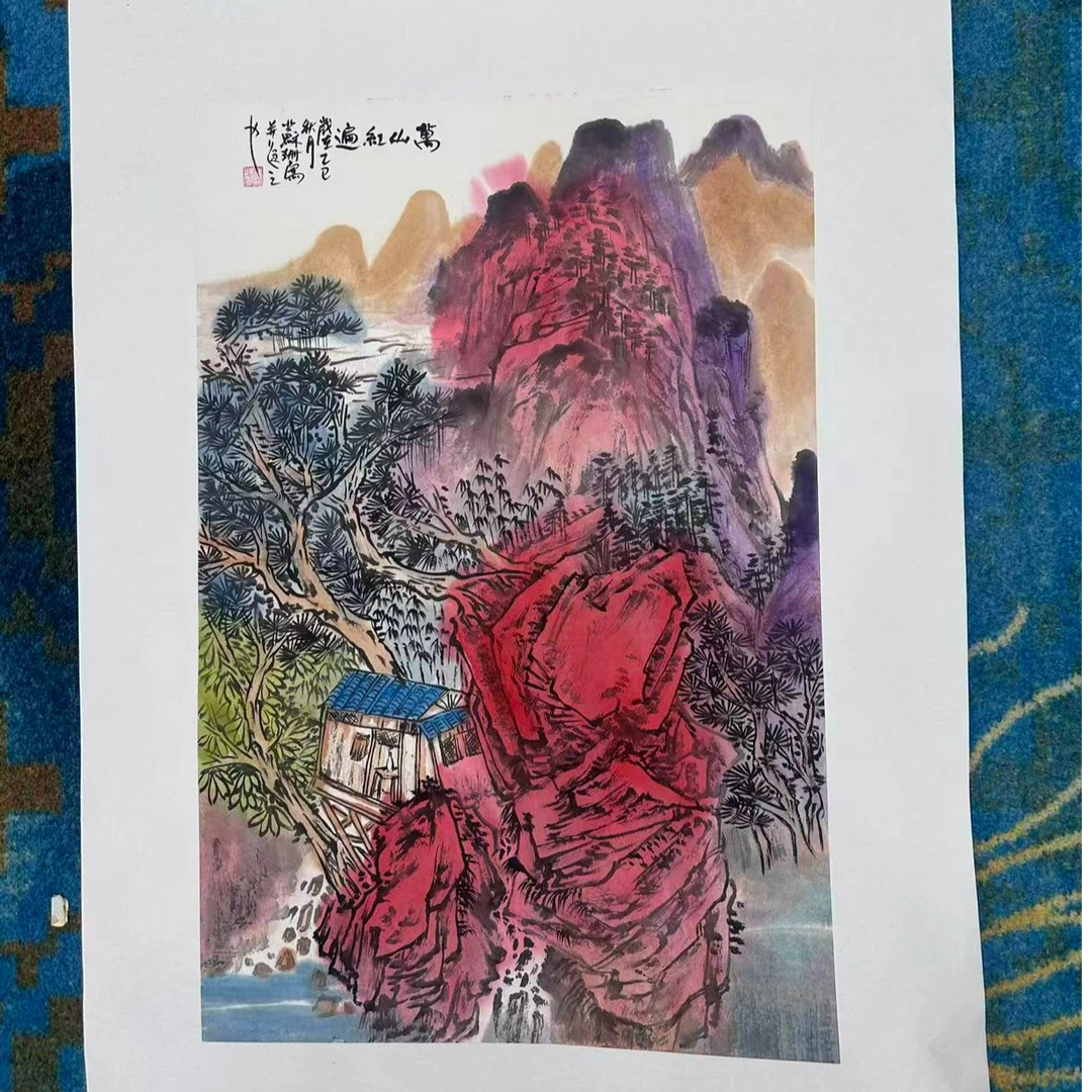 橱窗展示/艺品文化展厅/苏珊（苏三秋）老师/宣纸国画 /纯手绘