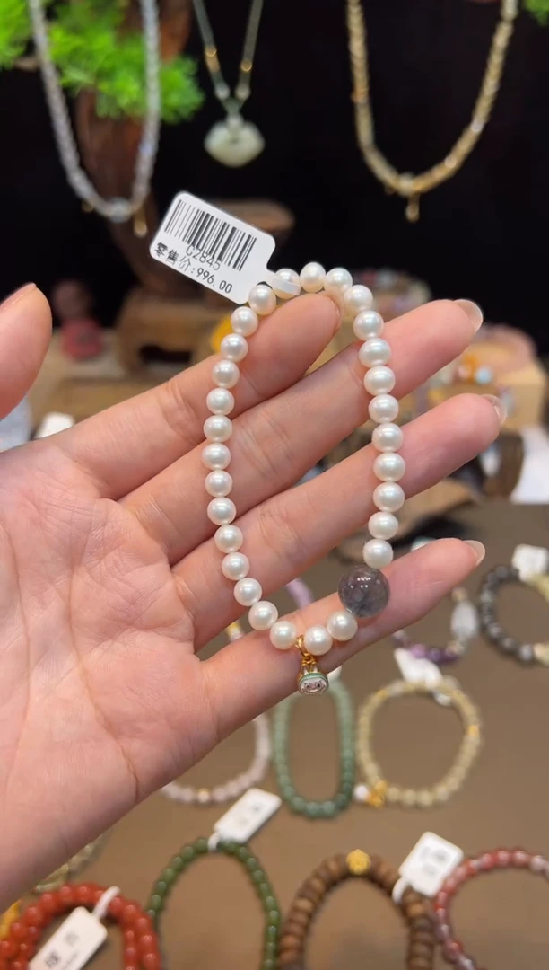淡水珍珠手链未镶嵌手饰@@C2845