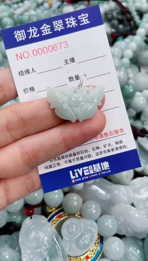 翡翠未镶嵌颈饰098