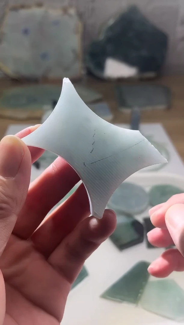 裸石翡翠天然翡翠A货古 张 915