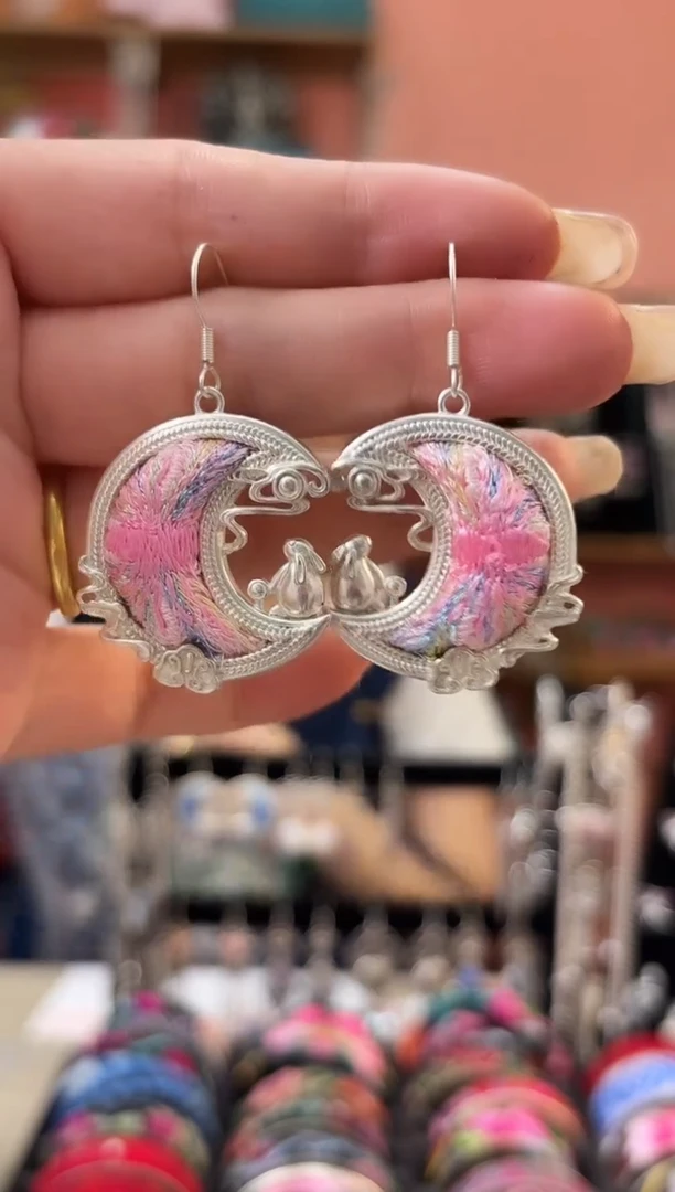 织绣艺枝独绣老绣饰品255