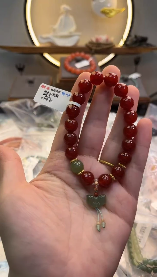 玛瑙/玉髓手链未镶嵌货号916