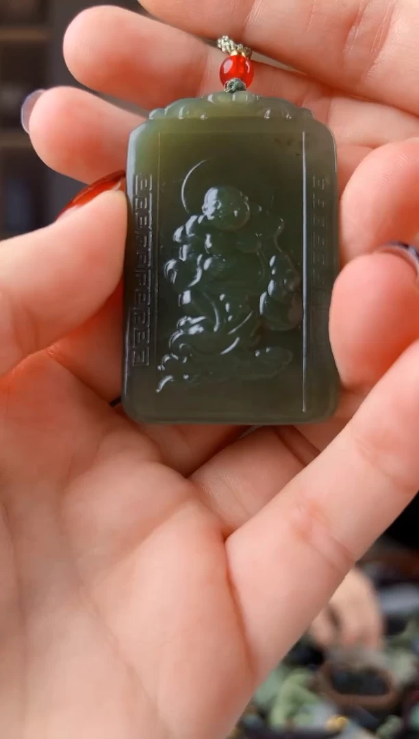 未镶嵌和田玉挂件拍一发一，