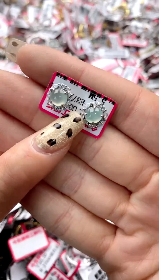 【闪购商品】翡翠戒指银S925镶嵌99999999    1