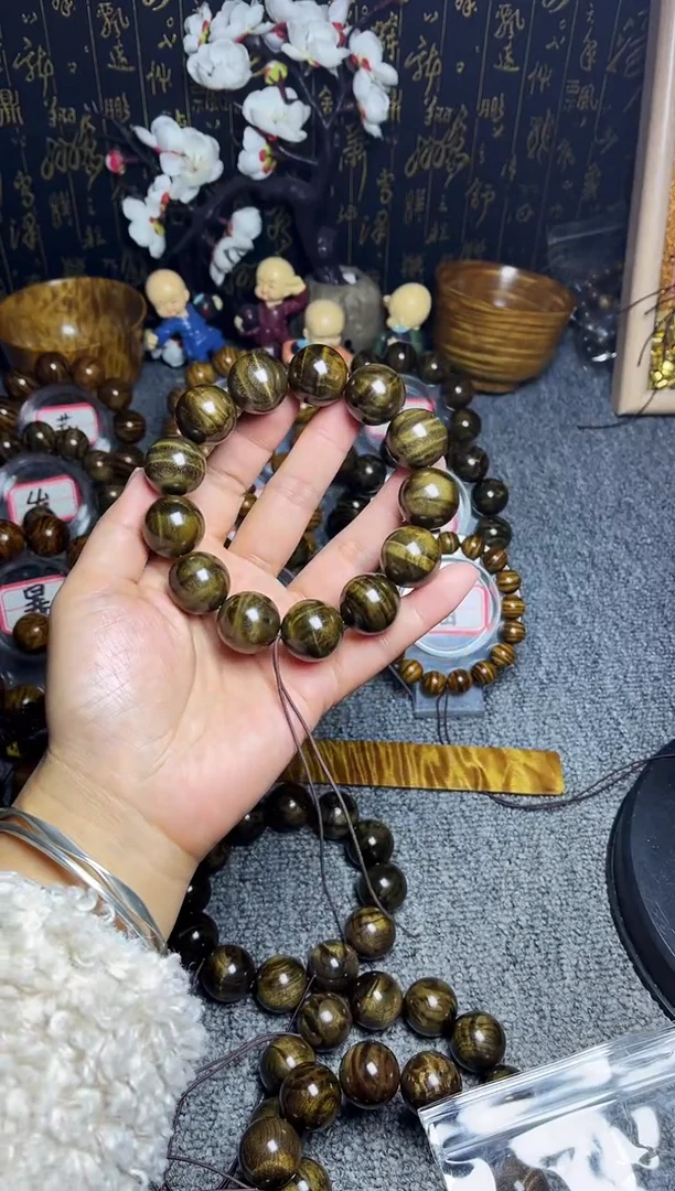 阴沉木手串/手链张*1.8闪电纹86