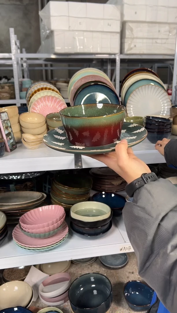 陶瓷外贸尾货瑕疵满20包邮X2 小盘+碗