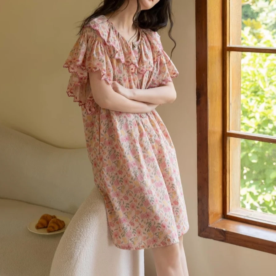 睡裙女无袖夏天可外穿家居服2025新款韩版甜美可爱宽松