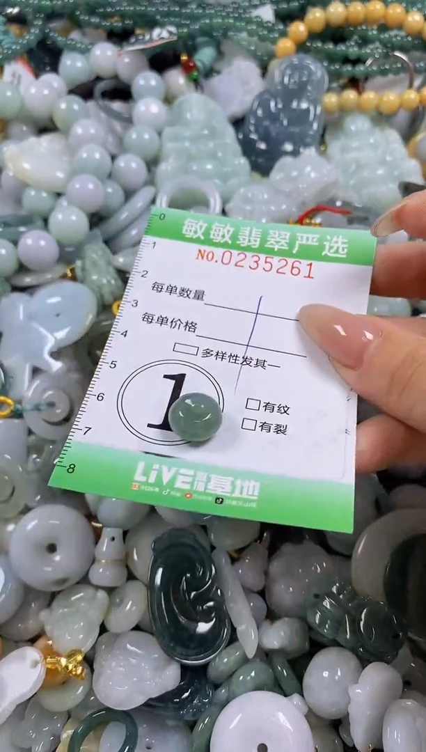 翡翠挂件未镶嵌闪购0235261