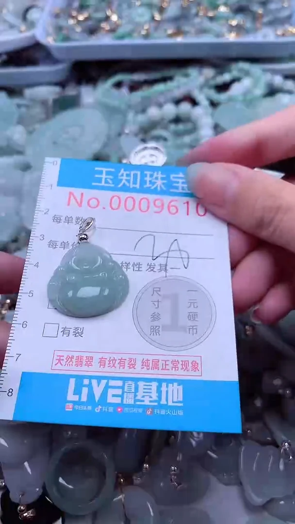 翡翠未镶嵌吊坠(不含链)9610